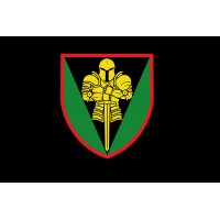 Прапор 17 ОВМБр Чорний з кольоровим знаком