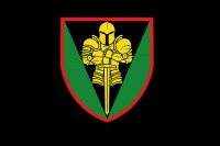 Прапор 17 окрема танкова бригада ЗСУ (Чорний з кольоровим знаком)