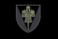 Прапор 17 окрема танкова бригада ЗСУ (Чорний з чорним знаком)