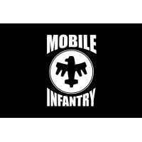 Прапор Mobile Infantry чорний Starship Troopers 