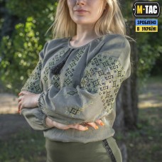 Купить Вишиванка жіноча лляна М-ТАС олива в интернет-магазине Каптерка в Киеве и Украине