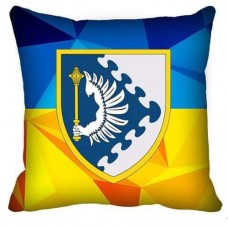 Декоративна подушка ПвК Схід (жовто-блакитна)