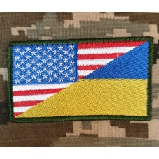 Нашивка прапор Україна - США