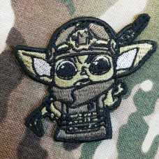 Патч Tactical Baby Yoda чорний 
