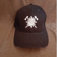 Бейсболка Едельвейс Гірська Піхота чорна