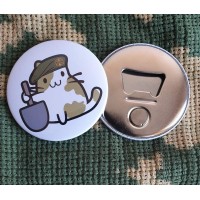 Відкривачка з магнітом Котик Піхотинець