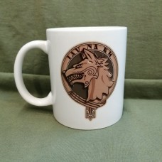 Керамічна чашка з зображенням Фрачника ССО та Вовкулакою (біла)