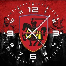 Годинник 54 ОМБр (неофіційний знак червоно-чорний варіант)