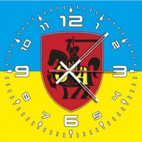 Годинник 54 ОМБр (неофіційний знак жовто-блакитний)