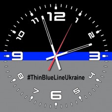Купить Годинник #ThinBlueLineUkraine #ТонкаСиняЛінія в интернет-магазине Каптерка в Киеве и Украине