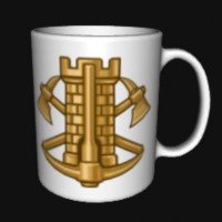 Керамічна чашка Інженерні війська Біла