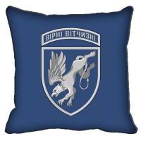 Декоративна подушка 204 бригада тактичної авіації (синя)