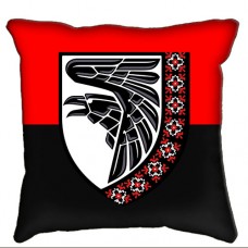Декоративна подушка 93 ОМБр знак вишиванка Червоно-чорна