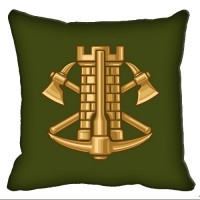 Декоративна подушка Інженерні Війська (зелена)