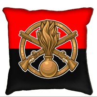 Декоративна Подушка Піхота (червоно-чорна)