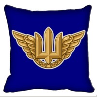 Декоративна подушка Авіація знак ВПС ЗСУ (синя)