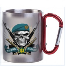 Термочашка Морська Піхота Вірний Завжди (череп в береті)