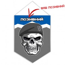 Купить Вимпел 10 ОГШБр з черепом (позивний на замовлення) в интернет-магазине Каптерка в Киеве и Украине
