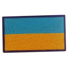 Нашивка прапор України 6см (синій кант)