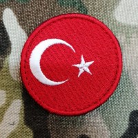 Нашивка прапор Туреччини (кругла)