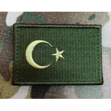 Нашивка прапор Туреччини (олива)