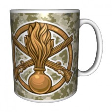 Керамічна чашка з знаком Механізовані Війська ЗСУ (піксель)