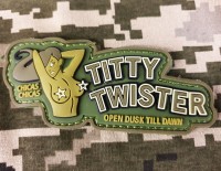 PVC патч Titty Twister (olive)