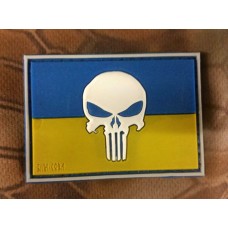 PVC патч Україна Punisher 3D