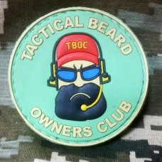 PVC патч Тактична борода Tactical Beard GREEN