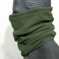 Зимовий флісовий шарф-труба олива
