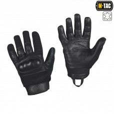Тактичні рукавички M-TAC ASSAULT TACTICAL MK.4 BLACK (шкіра)