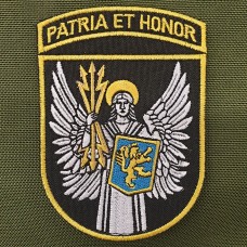 Нарукавний знак ВІТІ Patria et honor (чорний, кольоровий)