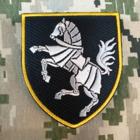 Нарукавний знак 1 окрема танкова Сіверська бригада (чорний)