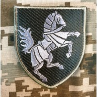 Нарукавний знак 1 окрема танкова Сіверська бригада (олива) Кінь вправо