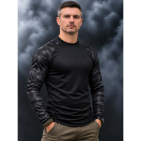 Футболка Coolmax Black з рукавами