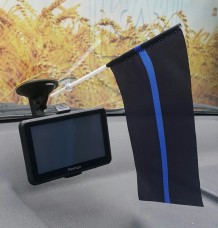 Купить Автомобильний прапорець Thin Blue Line #ThinBlueLineUkraine #ТонкаСиняЛінія в интернет-магазине Каптерка в Киеве и Украине