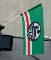 Автомобільний прапорець Ічкерії (білий символ)
