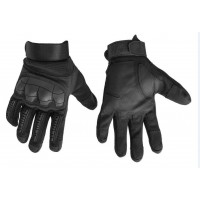 Тактичні рукавиці з м'яким захистом кісточок і пальців (чорні)