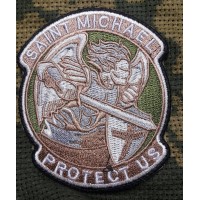 Шеврон Saint Michael Protect Us (хакі-койот)