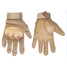 Тактичні рукавиці з м'яким захистом кісточок і пальців (койот)
