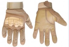 Тактичні рукавиці з м'яким захистом кісточок і пальців (койот)