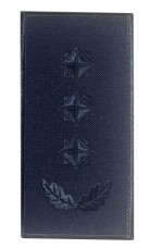 Погон полковник ДСНС (синій) Універсальний - муфта-липучка