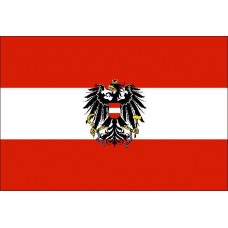 Прапор Австрії з гербом
