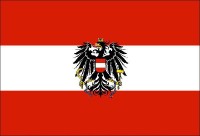 Прапор Австрії з гербом
