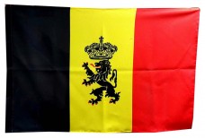 Прапор Бельгії з гербом