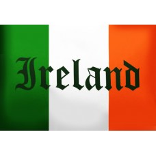 Прапор Ірландії з написом IRELAND