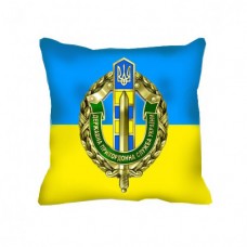 Купить Декоративна подушка ДПСУ (жовто-блактина) в интернет-магазине Каптерка в Киеве и Украине