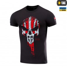 Купить Футболка Punisher M-TAC RED/GREY чорна в интернет-магазине Каптерка в Киеве и Украине