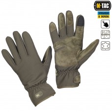 Купить Зимние перчатки софтшелл M-Tac WINTER TACTICAL WATERPROOF OLIVE в интернет-магазине Каптерка в Киеве и Украине