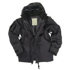 Куртка мембрана з флісовою додатковою курткою MIL-TEC Black